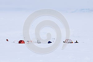 Expedition ice camp