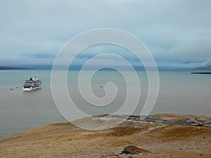 Expedition ship MS Hanseatic Spirit. Palanderbukta. Arctic ocean