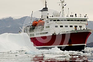 Expedition Ship - Scoresby Sound - Greenland photo
