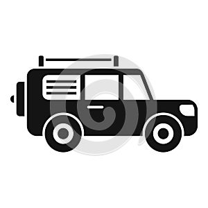 Expedition vehicle icon simple vector. Adventure outdoor