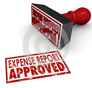 Expense Report Approved Stamp Submit Enter Costs Reimbursement