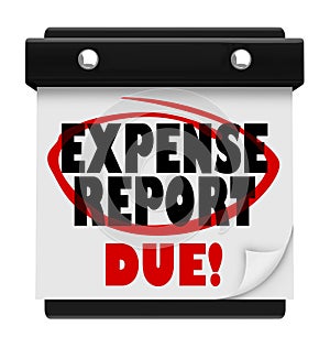 Expense Report Due Date Calendar Deadline Submit photo