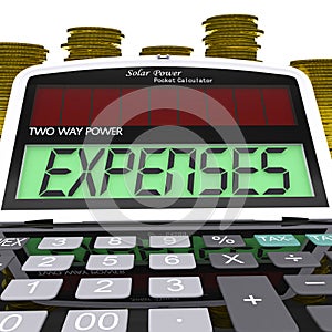 Expenses Calculator Shows Business Expenditure photo