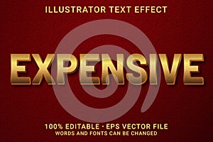 EXPENSIVE 3d -Editable text effect