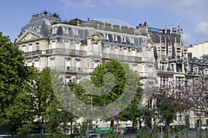 Expensive apartment building in Paris