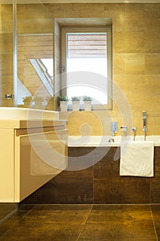 Expensive bathroom inside new house