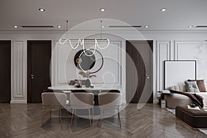 Expensive Elegance Minimalist Dining Room Decor for a Timelessly Chic Space photo
