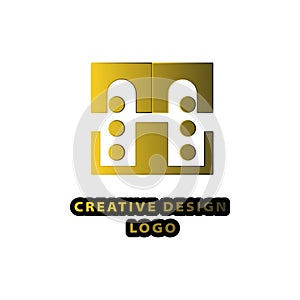 Expensive Gradient Golden Company Logo Creative Design Vector