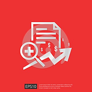 expensive health medicine cost concept. healthcare spending or expenses. Flat design vector illustration