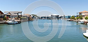 Expensive houses near the canals in Mandurah