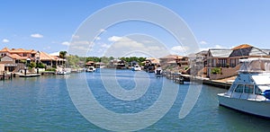 Expensive houses near the canals in Mandurah