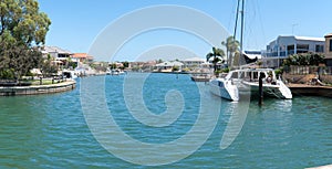 Expensive houses near the canals in Mandurah photo