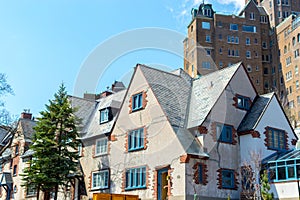 Expensive old house with huge windows in Montreal