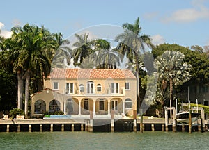 Expensive waterfront home