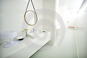 Expensive white bathroom