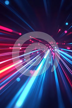 Experience an abstract background that fuses troninspired aesthetics with cosmic elements and vibrant lasers