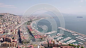Experience the breathtaking beauty of Napoli from a captivating drone view.