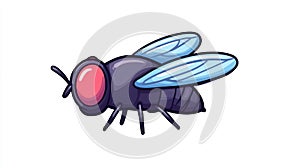 Experience captivating D framebyframe animation of a charming flying insect. Delight in the handdrawn bug in a loop