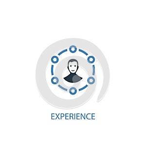 Experience concept 2 colored icon