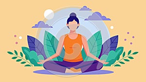 Experience a deeper level of relaxation and rejuvenation with our Yoga and Meditation Fusion class.. Vector illustration