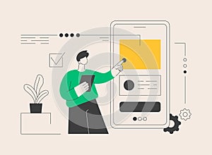 Experience design abstract concept vector illustration.