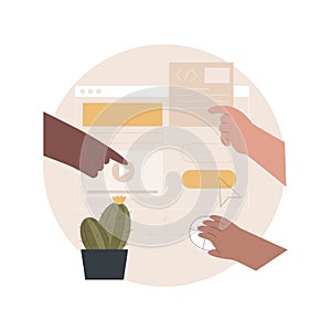 Experience design abstract concept vector illustration