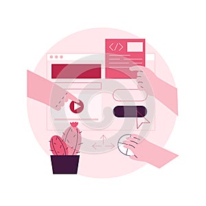 Experience design abstract concept vector illustration.