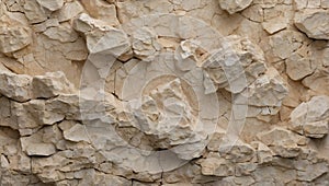 Primitive Symphony: Coarse Limestone Elegance. AI generate