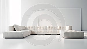 Modern Modular Sofa in a white background
