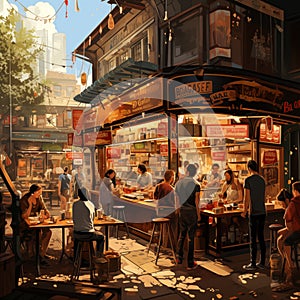 Experience hustle and bustle of city streets, where the aroma of tempting street food wafts through the air. Indulge in