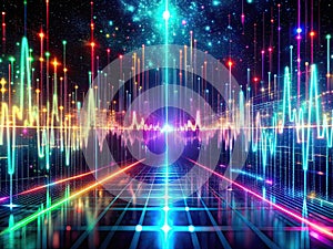 Experience the Hypnotic Flow of Cybernetic Hacking A Glowing 4K Animation of Data Visualization and Digital Matrix