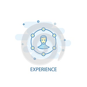 Experience line concept. Simple line