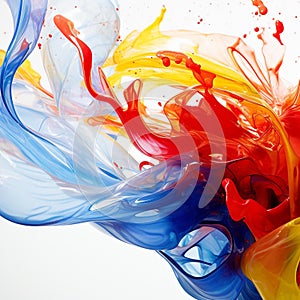 Elegant Dance of Colorful Swirls: Abstract Photography photo