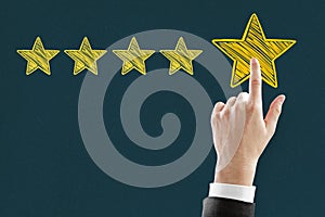 Experience rating and satisfy concept