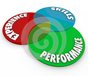 Experience Skills Performance Venn Diagram Employee Review