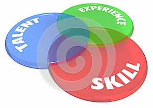 Experience Talent Skill Venn Diagram Circles