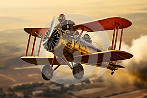 Experience the thrill of a wingwalker performing