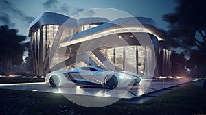 Luxury Bionic Home & Supercharged Supercar Pairing photo