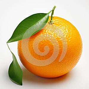 Orange De Choclo: Hyperrealistic Photography On A White Background photo