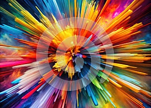 A Dynamic DoubleExposure Abstract Wallpaper Design Exploding Colors and Geometric Shapes for Visual Stimulation and photo