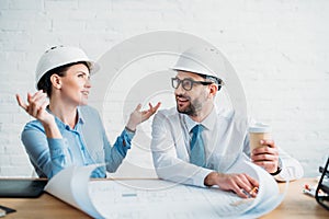 experienced architects working with building plan