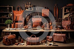 Experienced Making leather goods master. Generate Ai