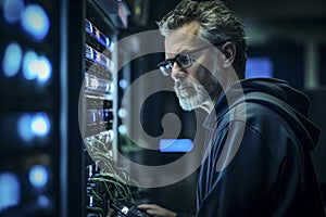 Experienced Professionals in the Server Room: People Age 50+ Working