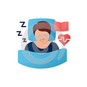 Experiences asleep flat icon