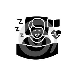 Experiences asleep glyph icon