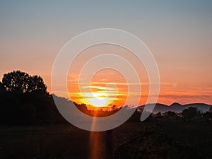 Experiencing the sunset magics