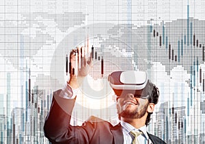 Experiencing virtual reality as new concept in technologies for business. Mixed media