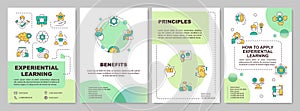 Experiential learning benefits green circle brochure template