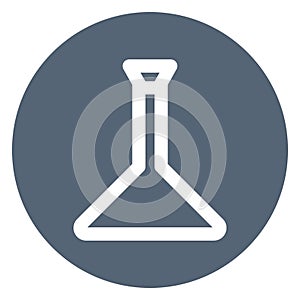 Experiment, flask Bold Vector Icon which can be easily edited or modified
