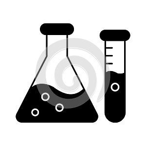 Experiment flask Line Vector Icon easily modified